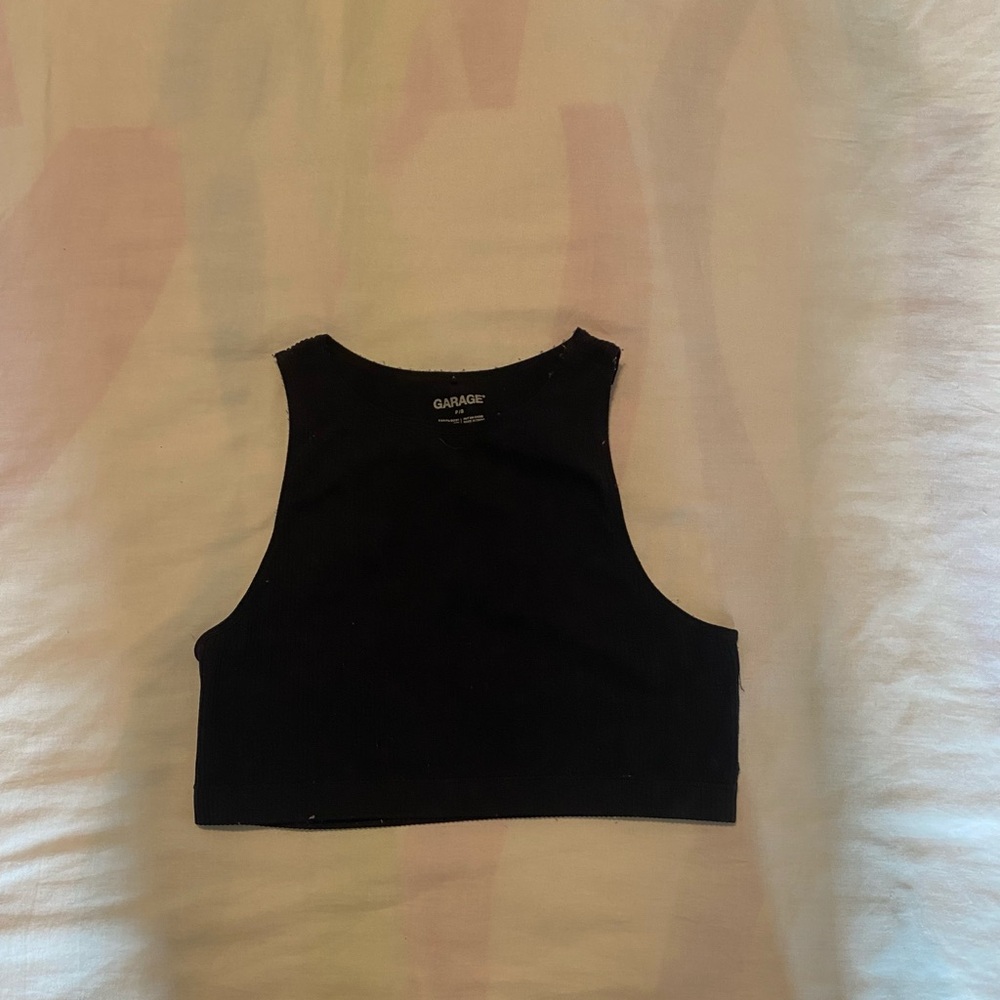 Garage tank crop top